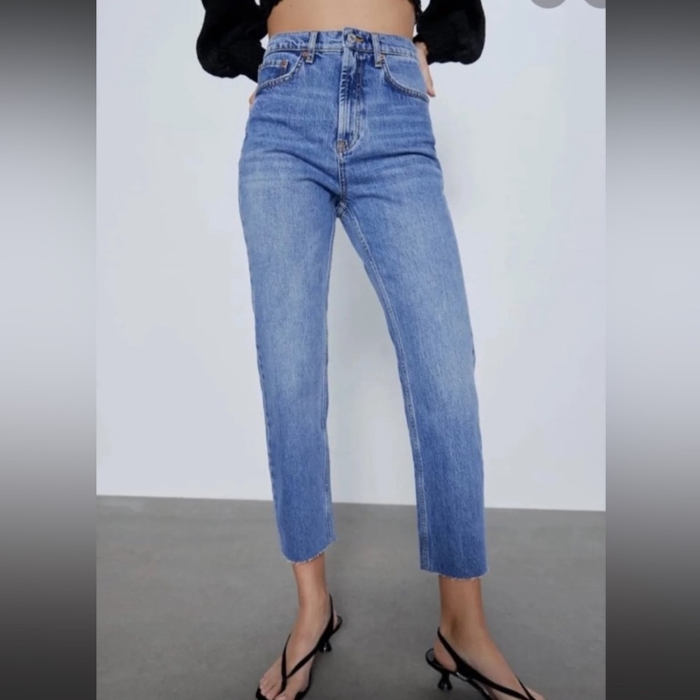 Zara Raw Hem Jeans